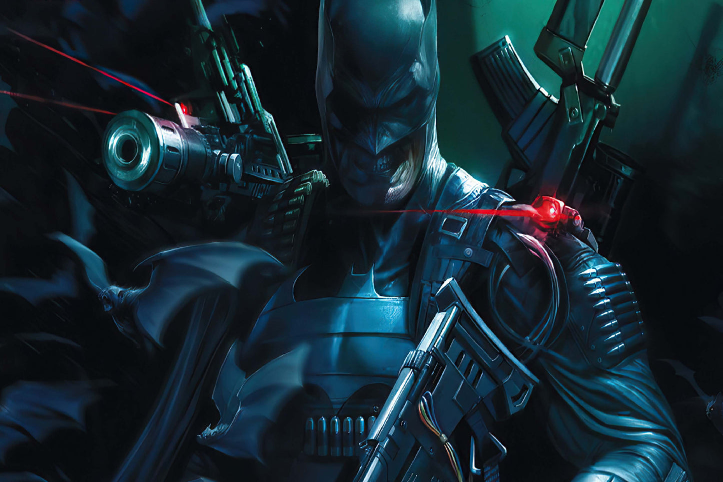 The Grim Knight Batman Guns Weapons Comic Book Poster Print Wall Art