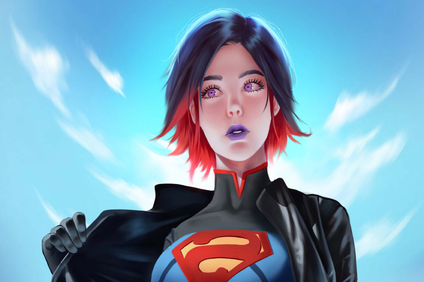 Raven Dc Superman Suit Comic Book Poster Print Wall Art