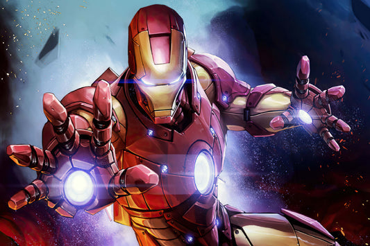 Iron Man Repulsor Comic Book Poster Print Wall Art
