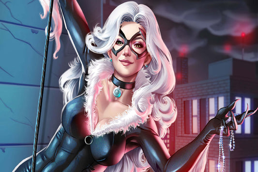 Black Cat Felicia Hardy Marvel Comic Book Poster Print Wall Art