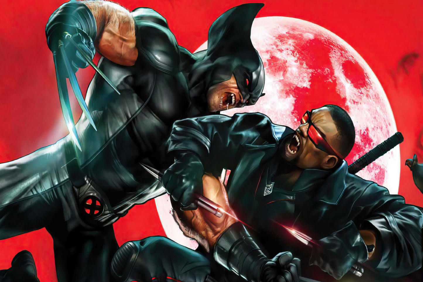 Wolverine Vs. Blade Comic Art Comic Book Poster Print Wall Art