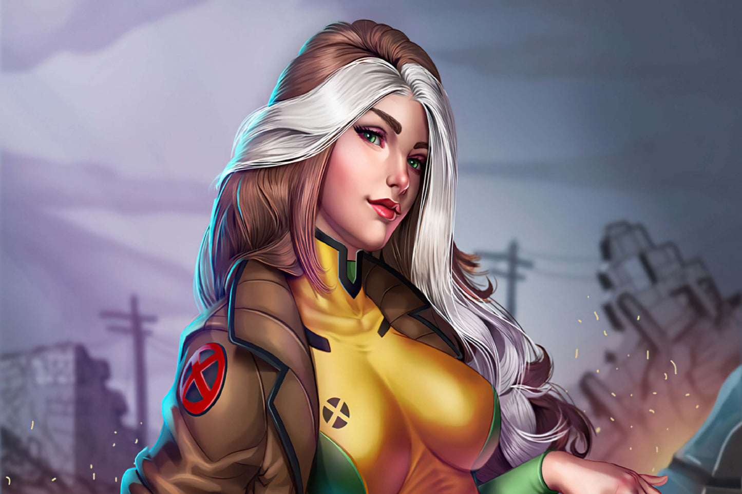 Rogue X Men Art Comic Book Poster Print Wall Art