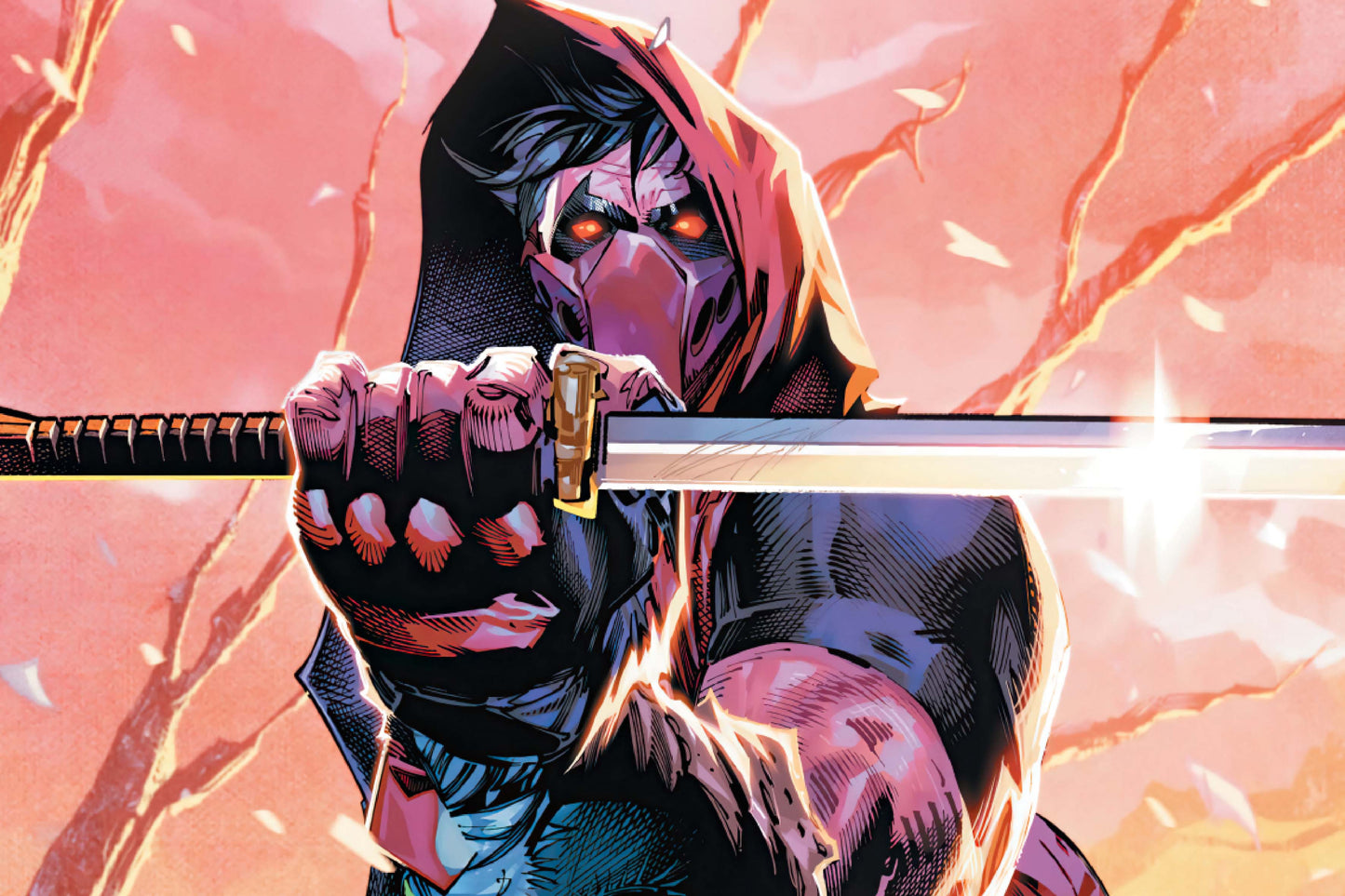 Red Hood Outlaw Katana Sword Comic Book Poster Print Wall Art