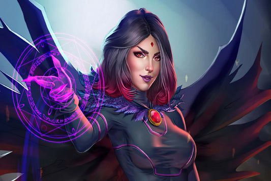 Raven Dc Art Comic Book Poster Print Wall Art
