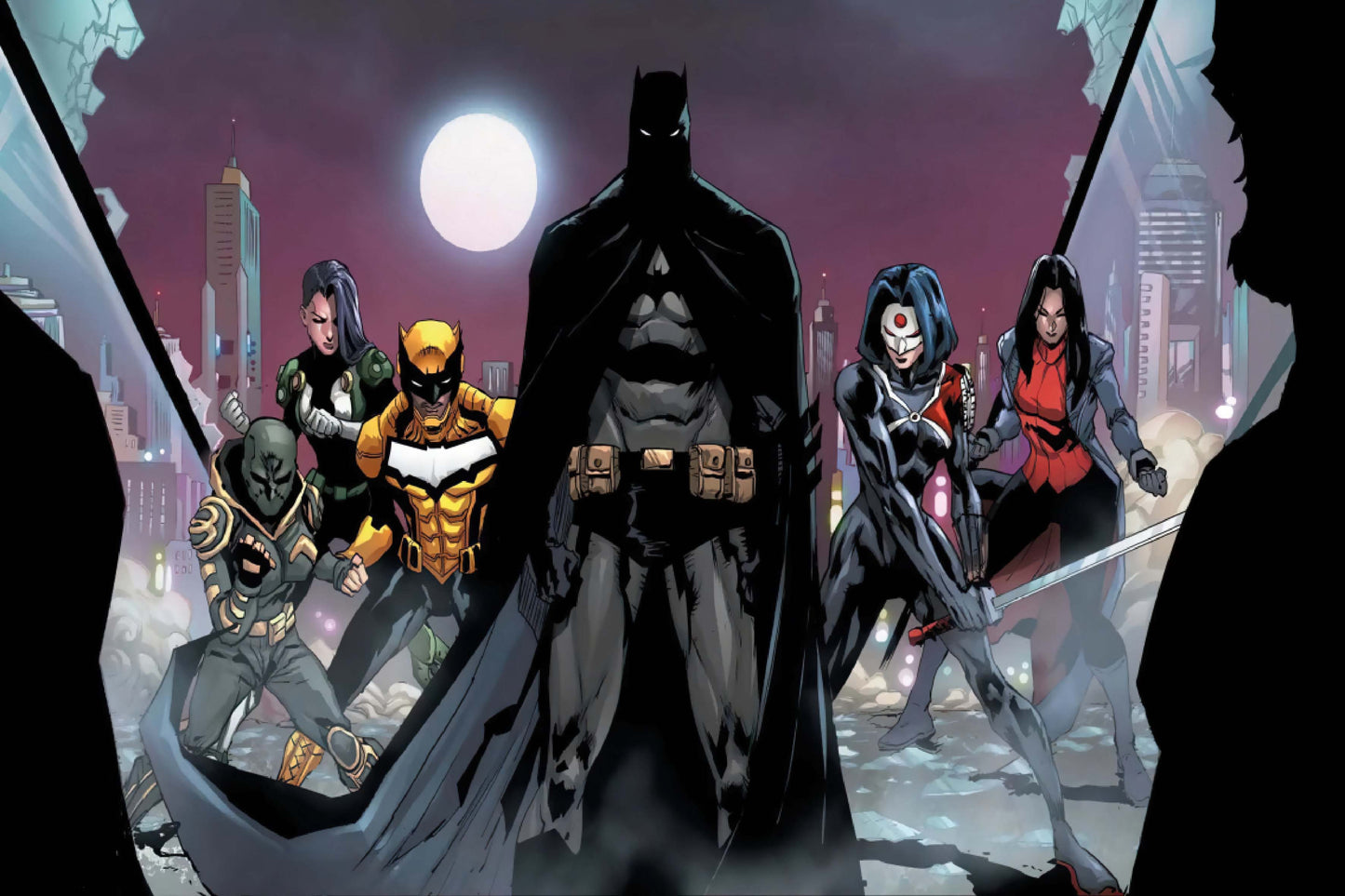 Batman Bat Family Signal Orphan Katana Comic Book Poster Print Wall Art