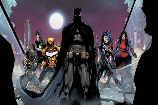 Batman Bat Family Signal Orphan Katana Comic Book Poster Print Wall Art