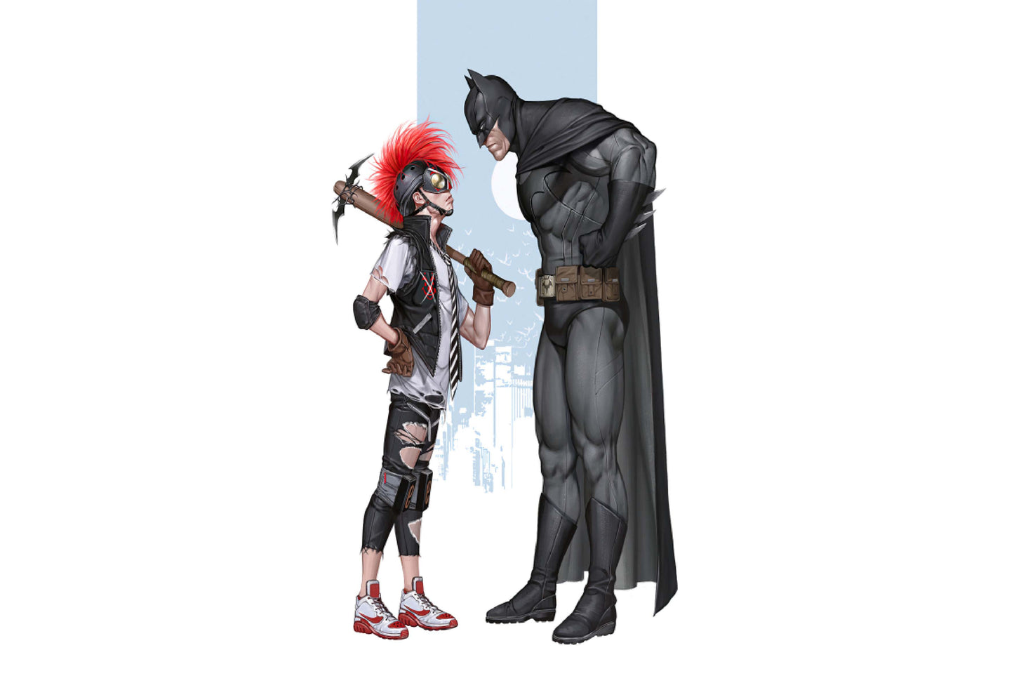 Batman And Clownhunter Comic Book Poster Print Wall Art