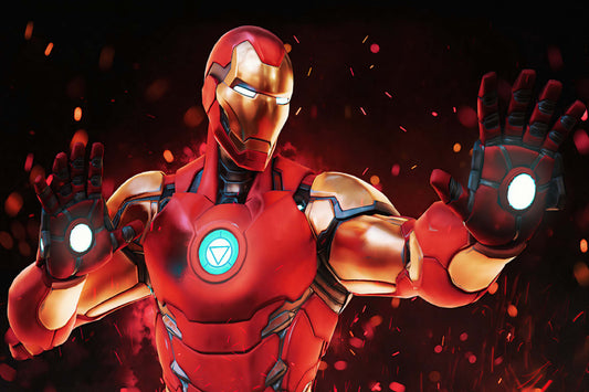 Iron Man Repulsor Blaster Comic Book Poster Print Wall Art