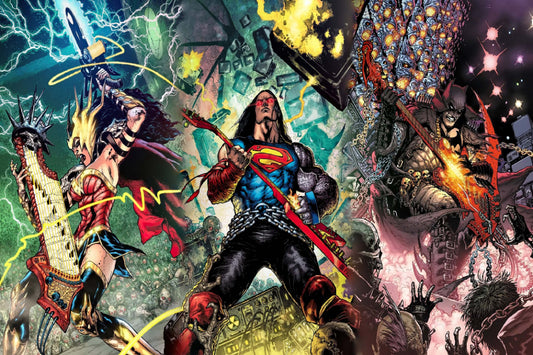 Dark Nights Death Metal Batman Superman Wonder Woman Comic Book Poster Print