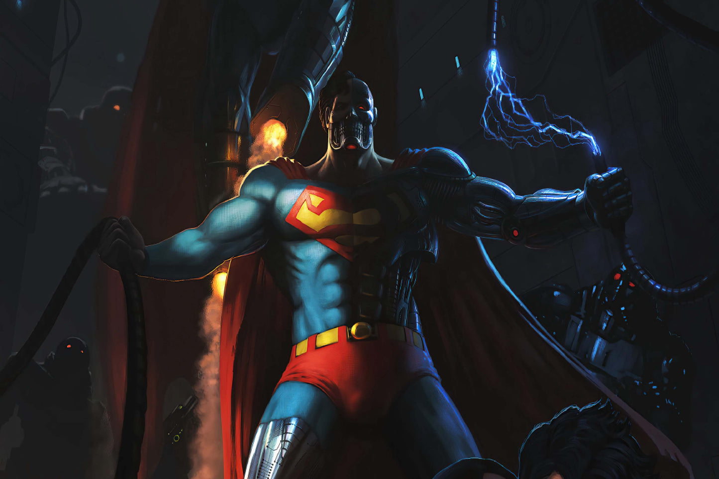 Cyborg Superman Comic Book Poster Print Wall Art