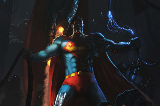Cyborg Superman Comic Book Poster Print Wall Art