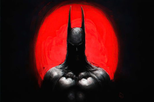 Batman Art Dark Background Comic Book Poster Print Wall Art