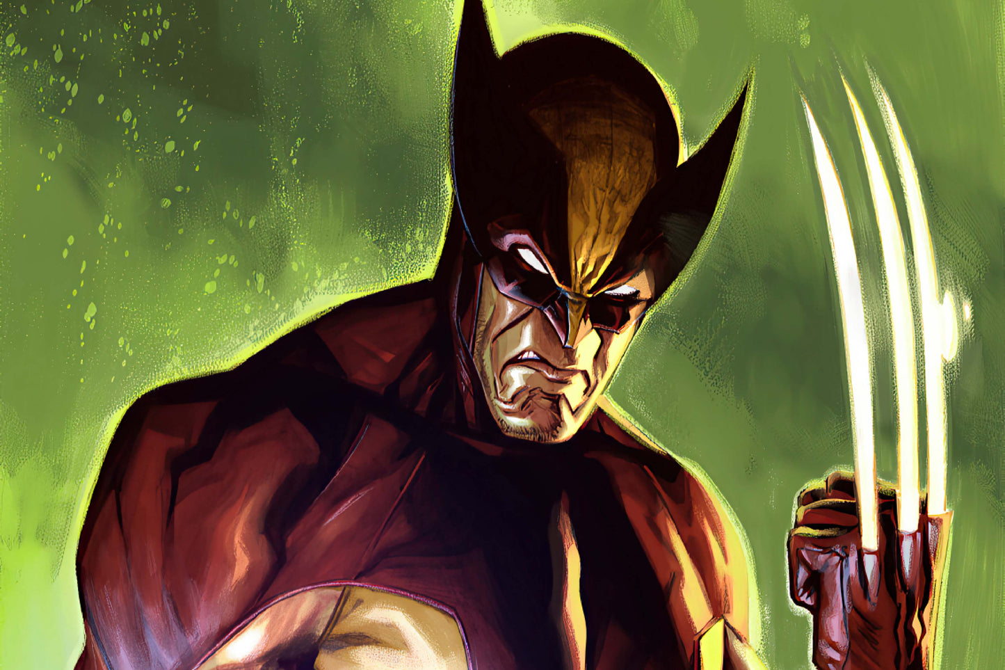 Wolverine Claws Angry Comic Book Poster Print Wall Art