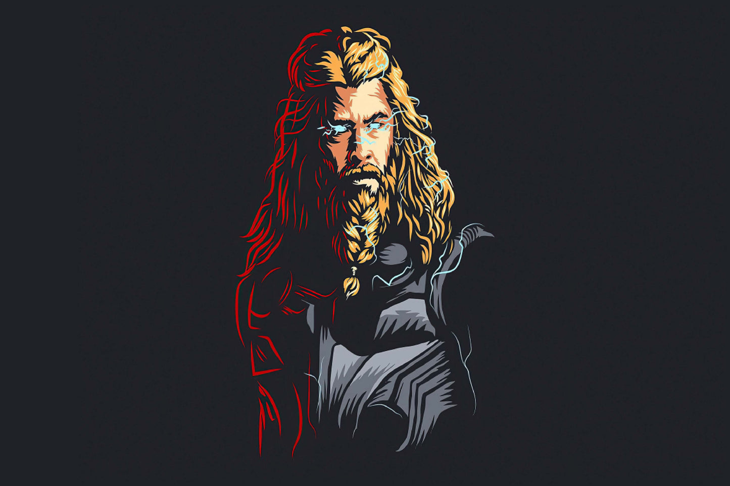 Thor Minimalist Comic Book Poster Print Wall Art