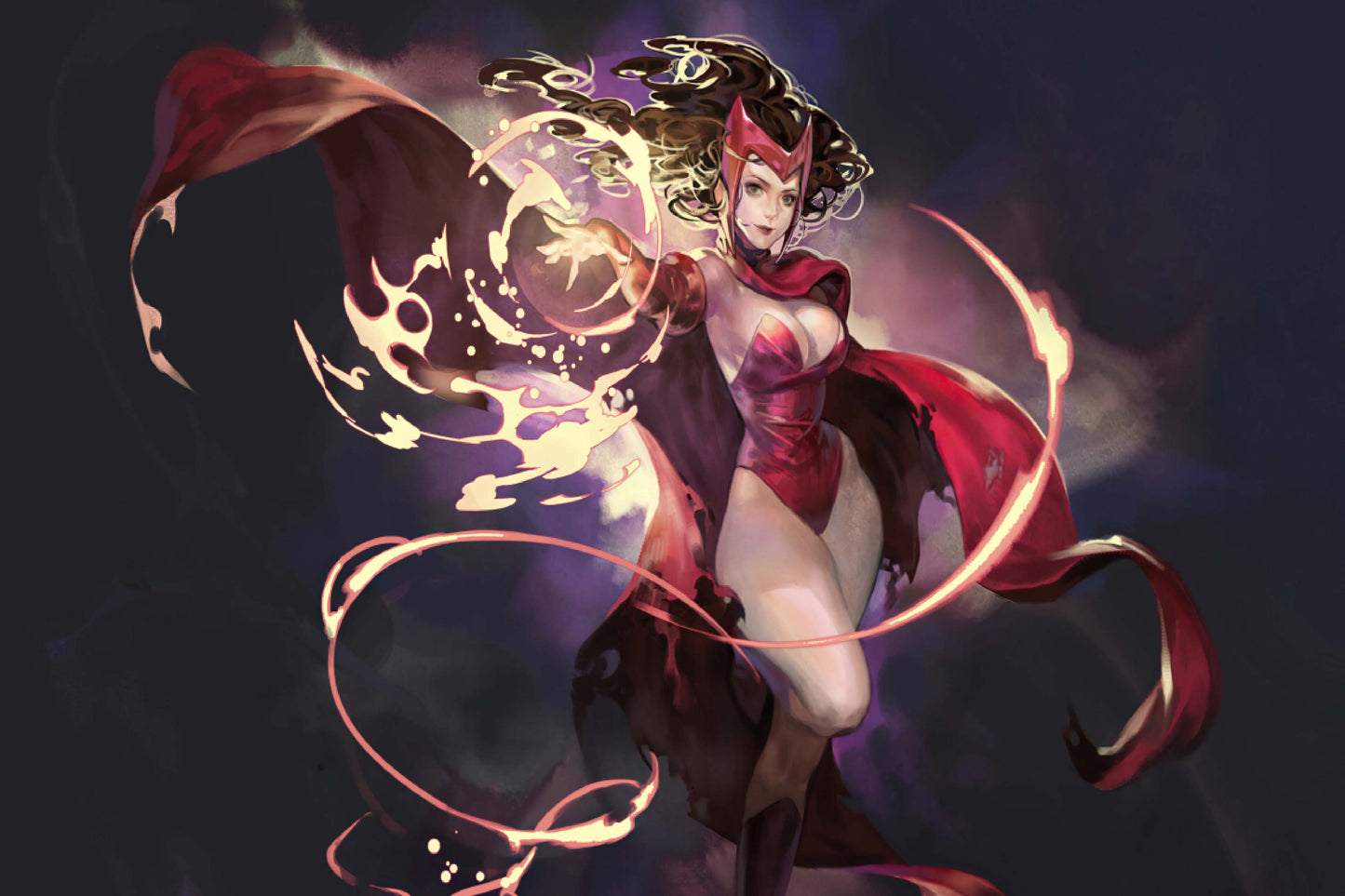 Scarlet Witch Marvel Comic Book Poster Print Wall Art