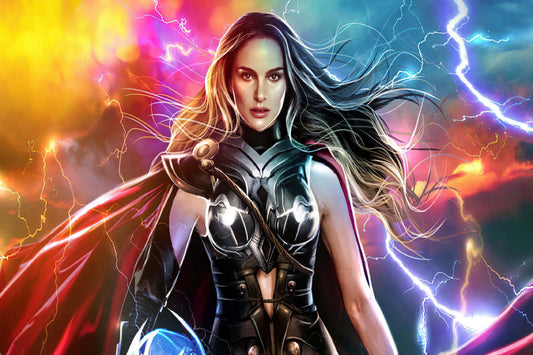 Lady Thor Natalie Portman Comic Book Poster Print Wall Art