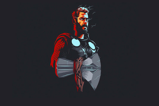 Thor Stormbreaker Axe Minimalist Comic Book Poster Print Wall Art