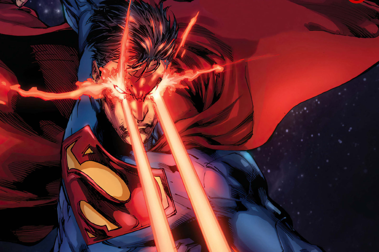 Superman Heat Vision Comic Book Poster Print Wall Art