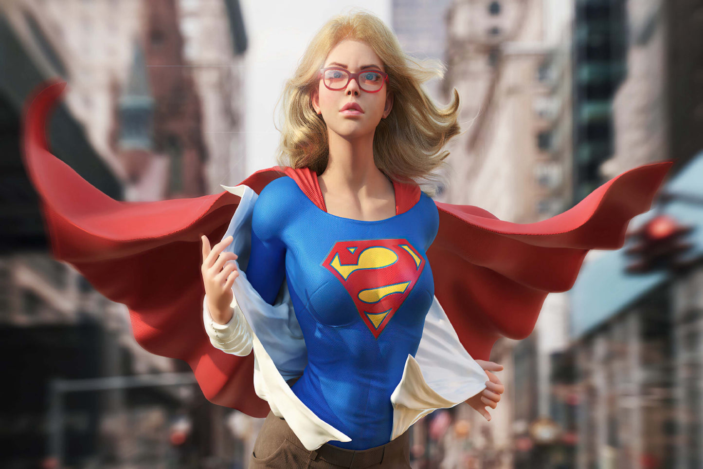 Supergirl Suit Reveal Comic Book Poster Print Wall Art