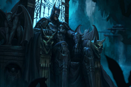 Batman Batcave Throne Dc Superhero Comic Book Poster Print Wall Art