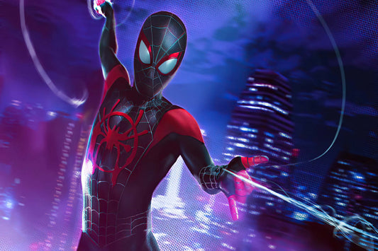 Miles Morales Spider Man Webshoot Comic Book Poster Print Wall Art
