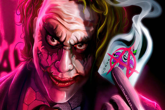 Joker Card Heath Ledger Comics Art Comic Book Poster Print Wall Art