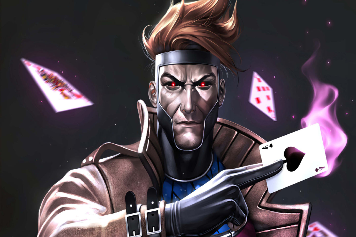 Gambit Cards Marvel Comics Comic Book Poster Print Wall Art