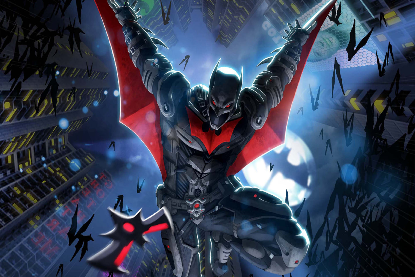 Batman Beyond Night Sky Comic Book Poster Print Wall Art
