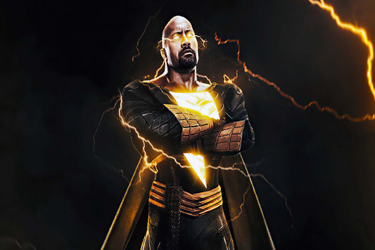 Black Adam Dwayne Johnson Comic Book Keychain