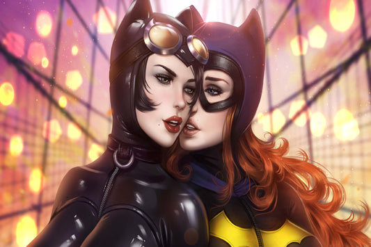 Batgirl And Catwoman Dc Comics Girls Comic Book Poster Print Wall Art