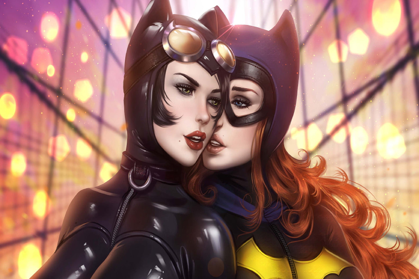 Batgirl And Catwoman Dc Comics Girls Comic Book Keychain