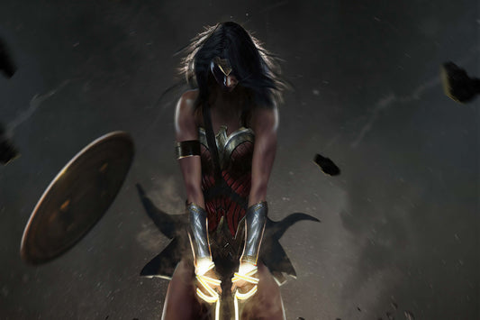 Wonder Woman Comic Book Poster Print Wall Art