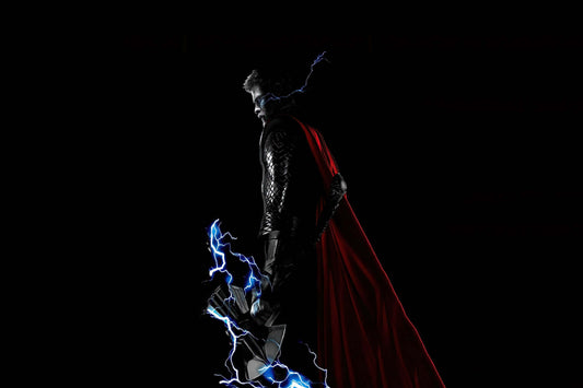 Thor Lightning Stormbreaker Axe Comic Book Poster Print Wall Art