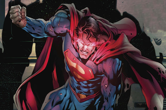 Superman Heat Vision Comic Book Poster Print Wall Art