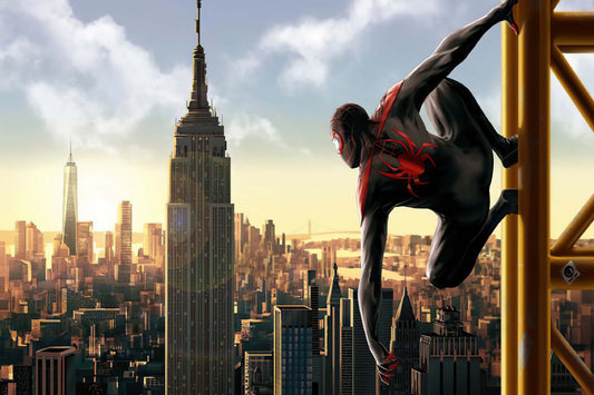 Spider Man Miles Morales Comic Book Keychain