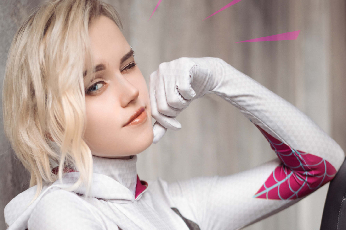 Spider Gwen Cosplay Comic Book Poster Print Wall Art