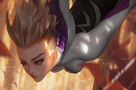Spider Gwen Art Comic Book Poster Print Wall Art