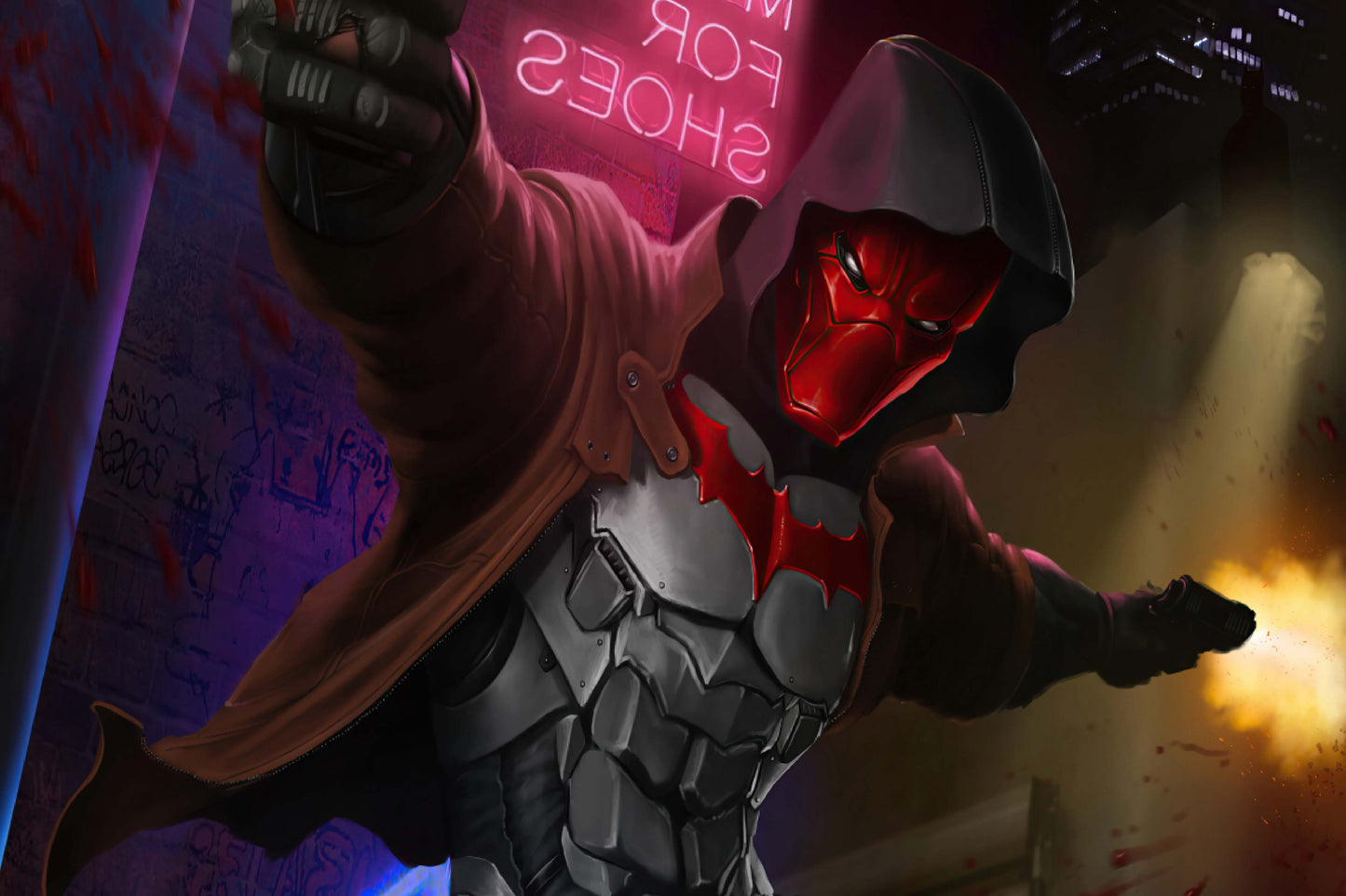 Red Hood Dc Anti Hero Comic Book Poster Print Wall Art