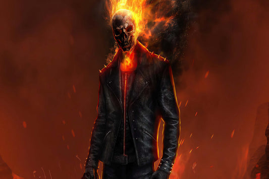 Ghost Rider Art Comic Book Poster Print Wall Art