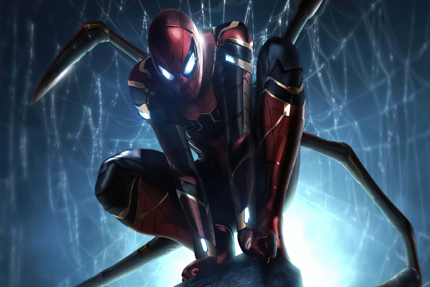 Spider Man Iron Spider Armor Avengers Endgame Comic Book Poster Print Wall Art