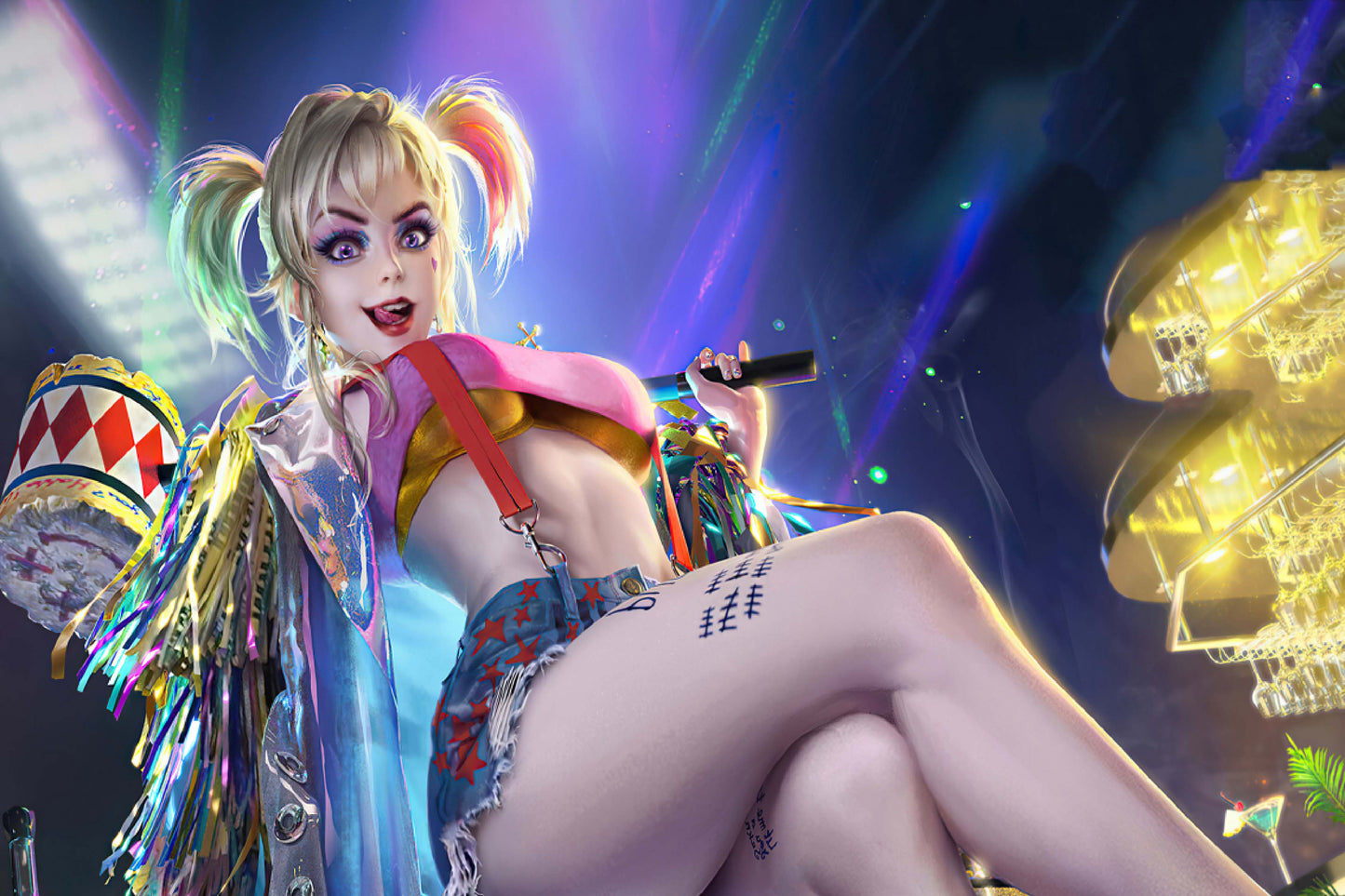 Harley Quinn Art Birds Of Prey Comic Book Jigsaw Puzzle