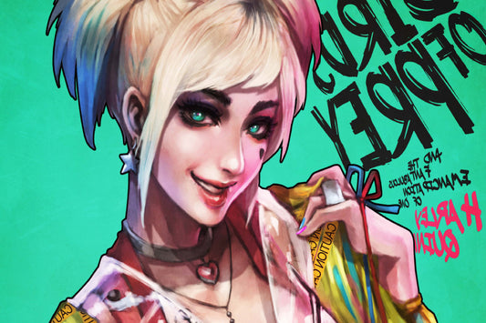 Harley Quinn Birds Of Prey Digital Artwork Ed Comic Book Jigsaw Puzzle