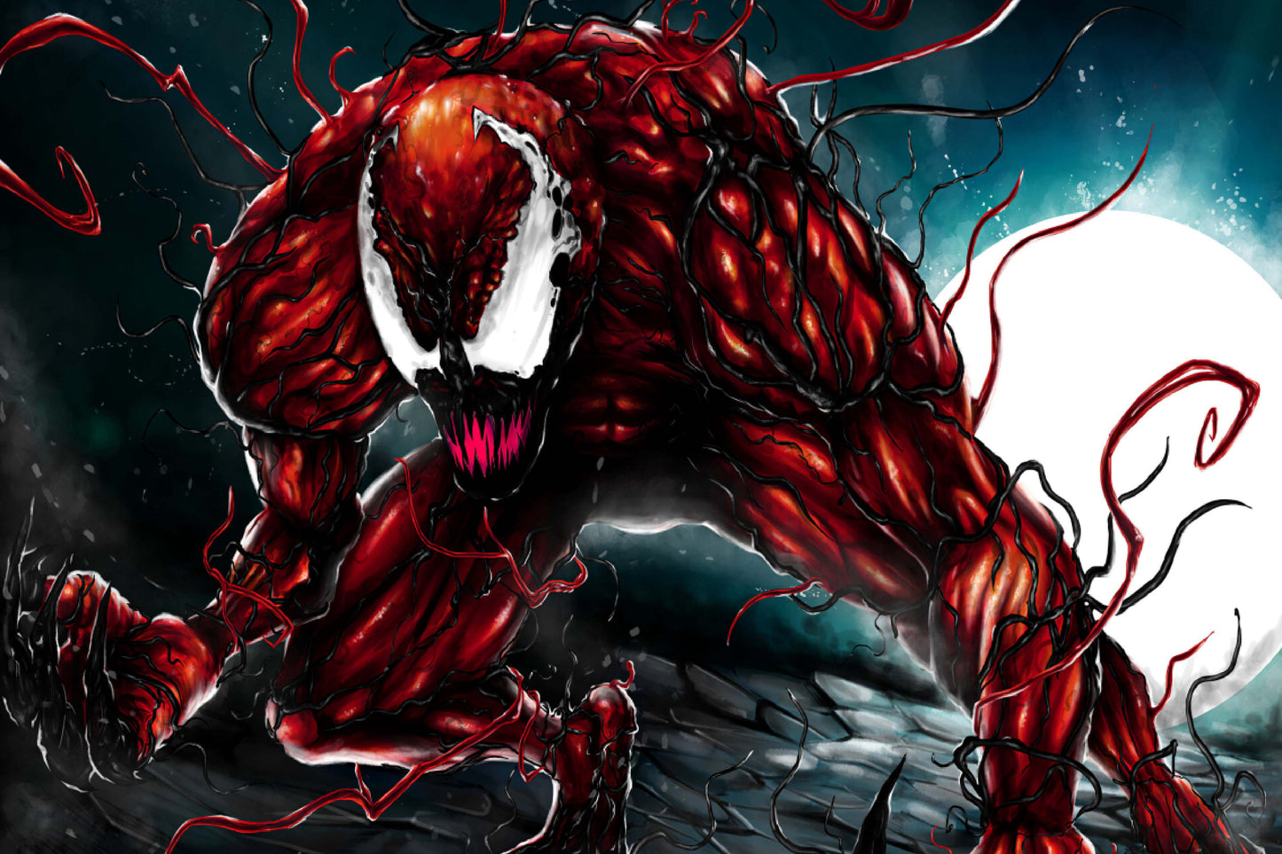 Carnage Marvel Supervillain Comic Book Keychain