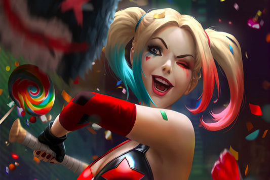 Harley Quinn Comics Art Comic Book Poster Print Wall Art