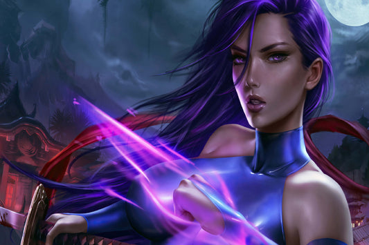 Psylocke Marvel Superhero Girl Comic Book Poster Print Wall Art