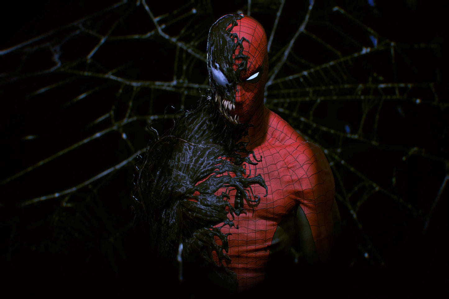 Spider Man Venom Symbiote Comic Book Poster Print Wall Art