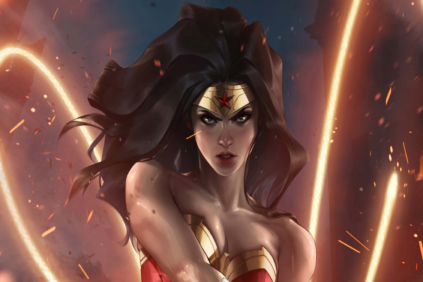 Wonder Woman Lasso Of Truth Comic Book Magnet