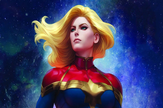 Captain Marvel Comics Art Comic Book Poster Print Wall Art