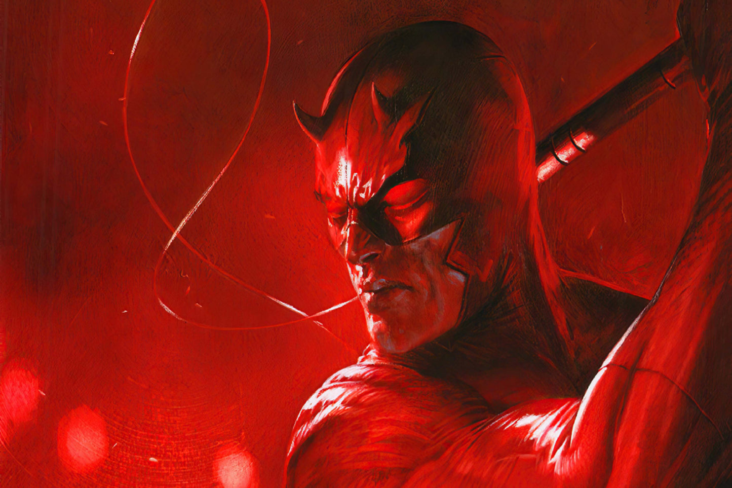 Daredevil Marvel Superhero Comic Book Keychain