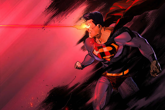 Superman Heat Vision Dc Superhero Comic Book Poster Print Wall Art